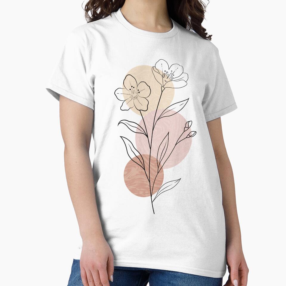 Minimalist Wildflower Line Art by Emporium
