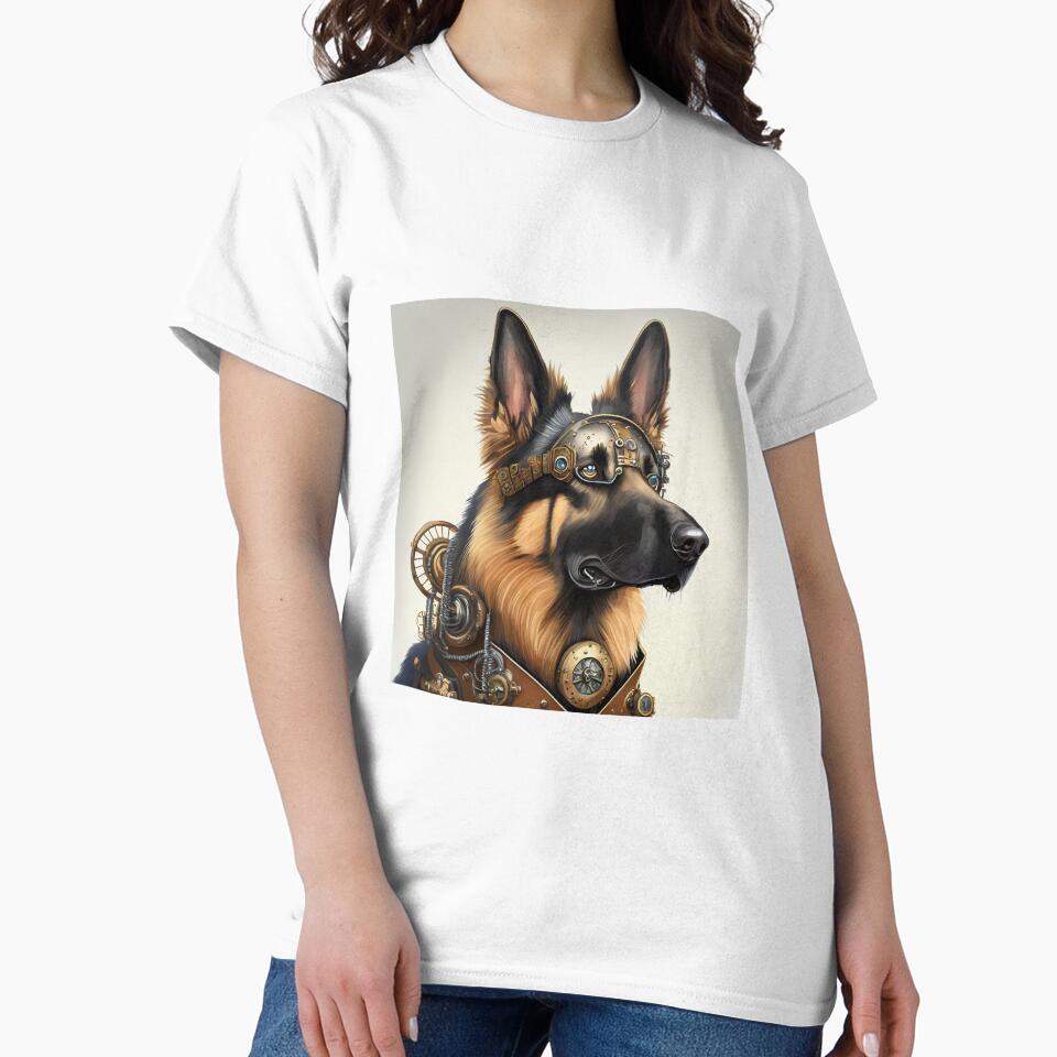 STEAMPUNK STYLE GERMAN SHEPHERD DOG by cubiask