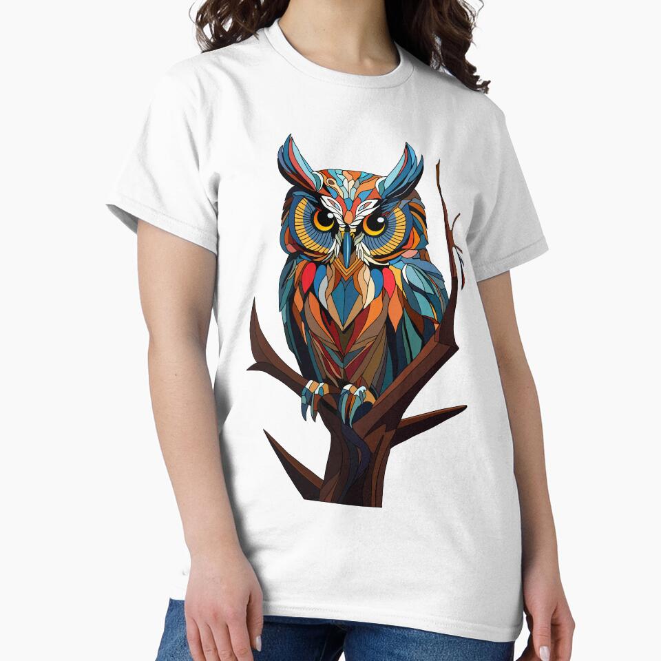 Owl in a tree by Sfumata Illustration