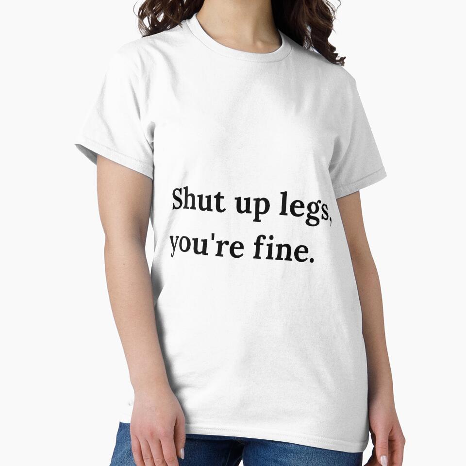 Shut Up Legs HD Sticker – Funny Leg Day New Year Gym Humor Quote | 2026 new year resolution and leg workout motivation by MillionaireGenZ ⭐⭐⭐⭐⭐ (5.0)