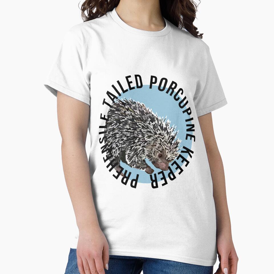 P is for Prehensile Tailed Porcupine Keeper,Prehensile-Tailed Porcupine Keeper Design – Dedicated Care and Conservation of Unique Rodents Artwork by PrettylittlepastelUk