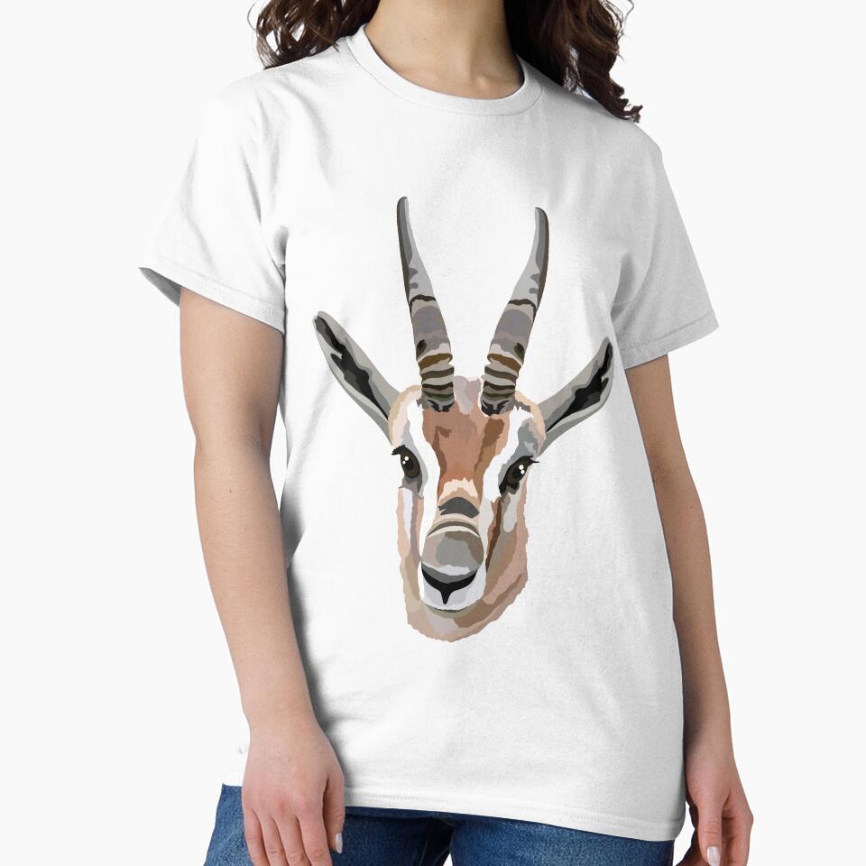 S is for Spekes Gazelle, Speke’s Gazelle Illustration – Rare African Antelope Wildlife Art by PrettylittlepastelUk