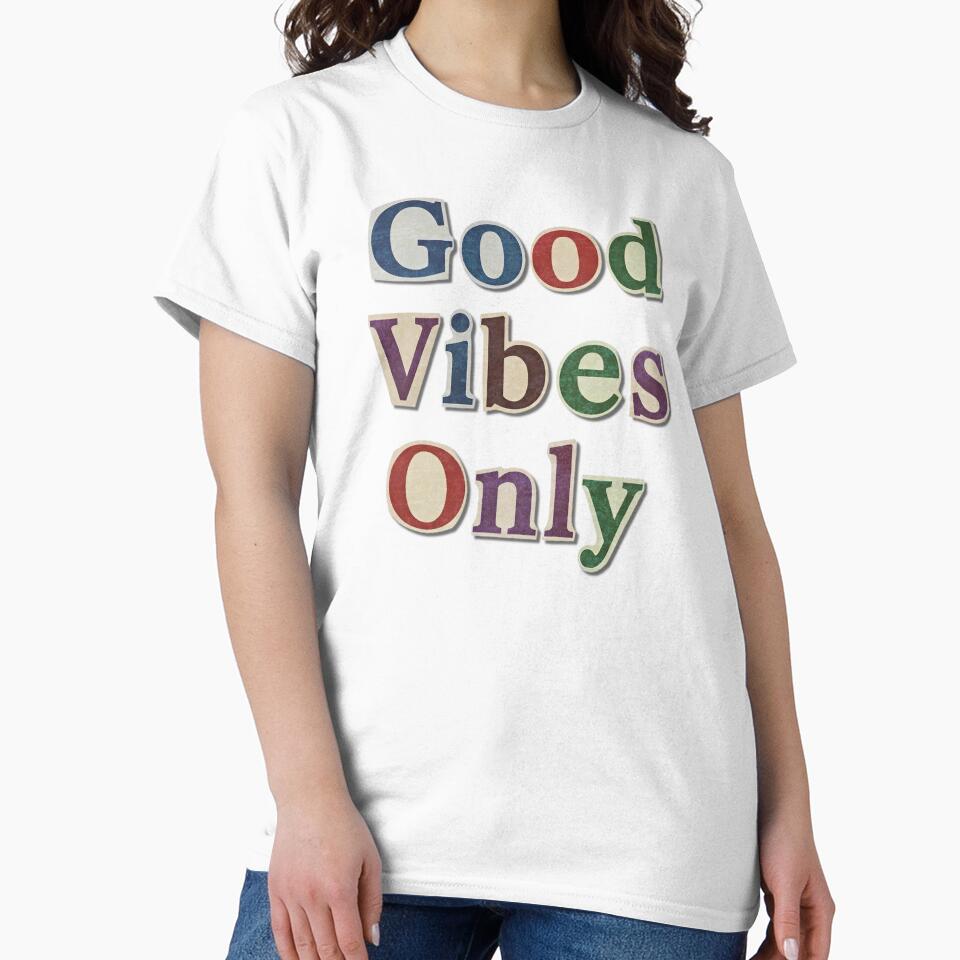 Good Vibes Only – Collage Typography Sticker by tviyluv