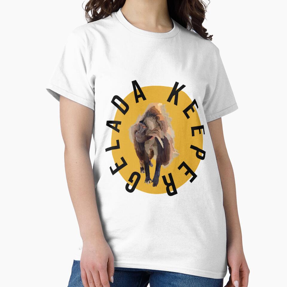 G is for Gelada Keeper,Gelada Keeper Design – Dedicated Primate Care and Wildlife Keeper Artwork by PrettylittlepastelUk