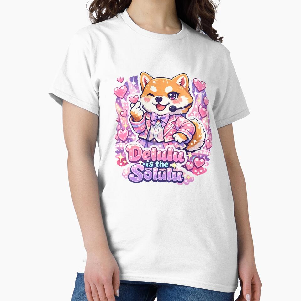 Delulu Idol Shiba Inu Sticker – Kawaii Anime Dog Idol Aesthetic by kawaii animal store (in Japan)
