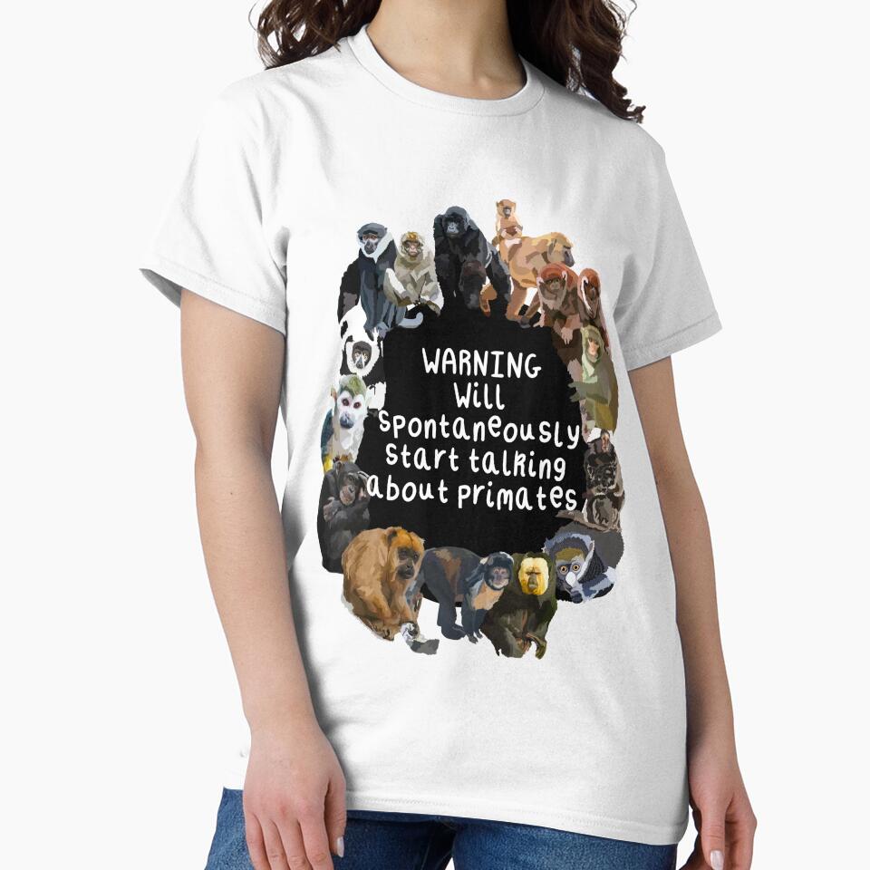 P is for Primate, Primate Illustration – Diverse and Intelligent Mammal Artwork by PrettylittlepastelUk