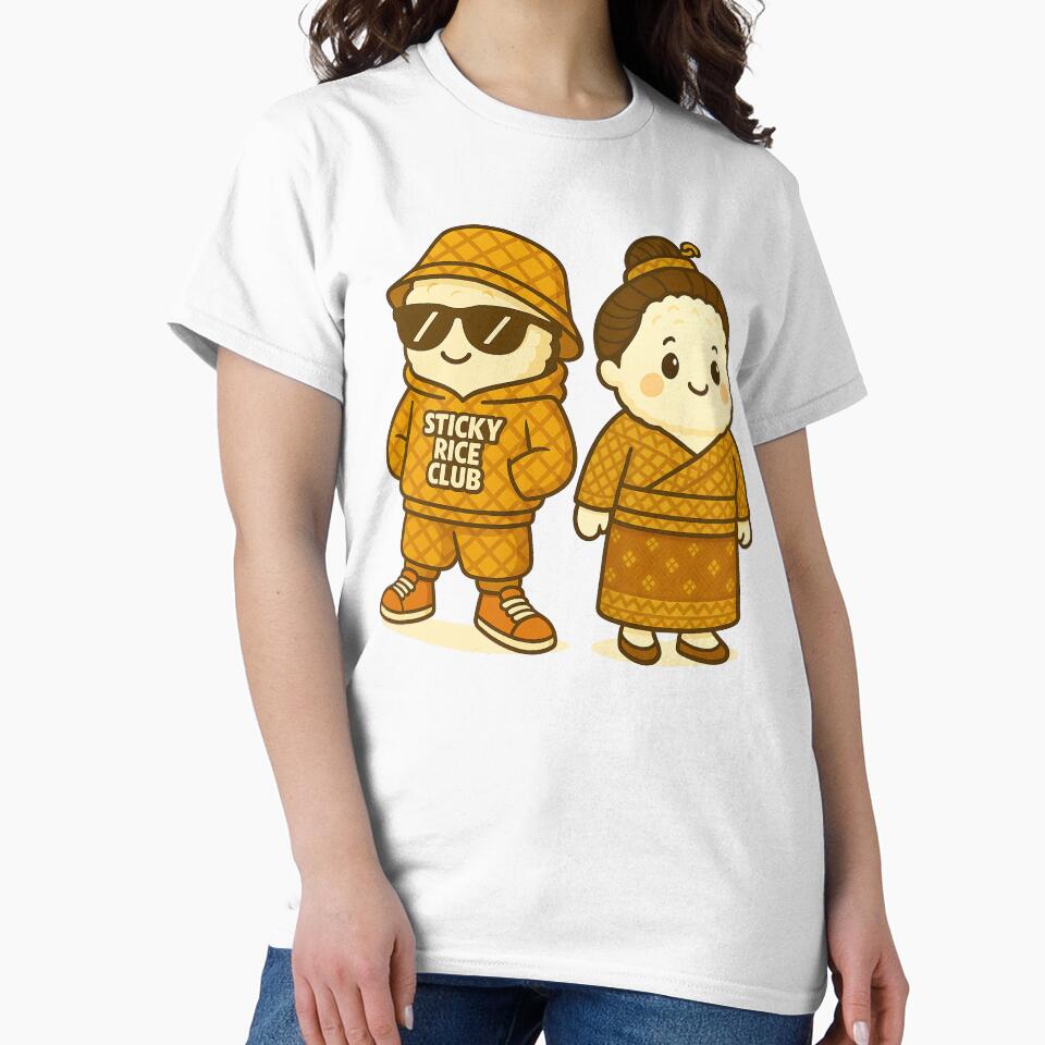 Sticky Rice Club Duo - Lao Mascots by JustLao
