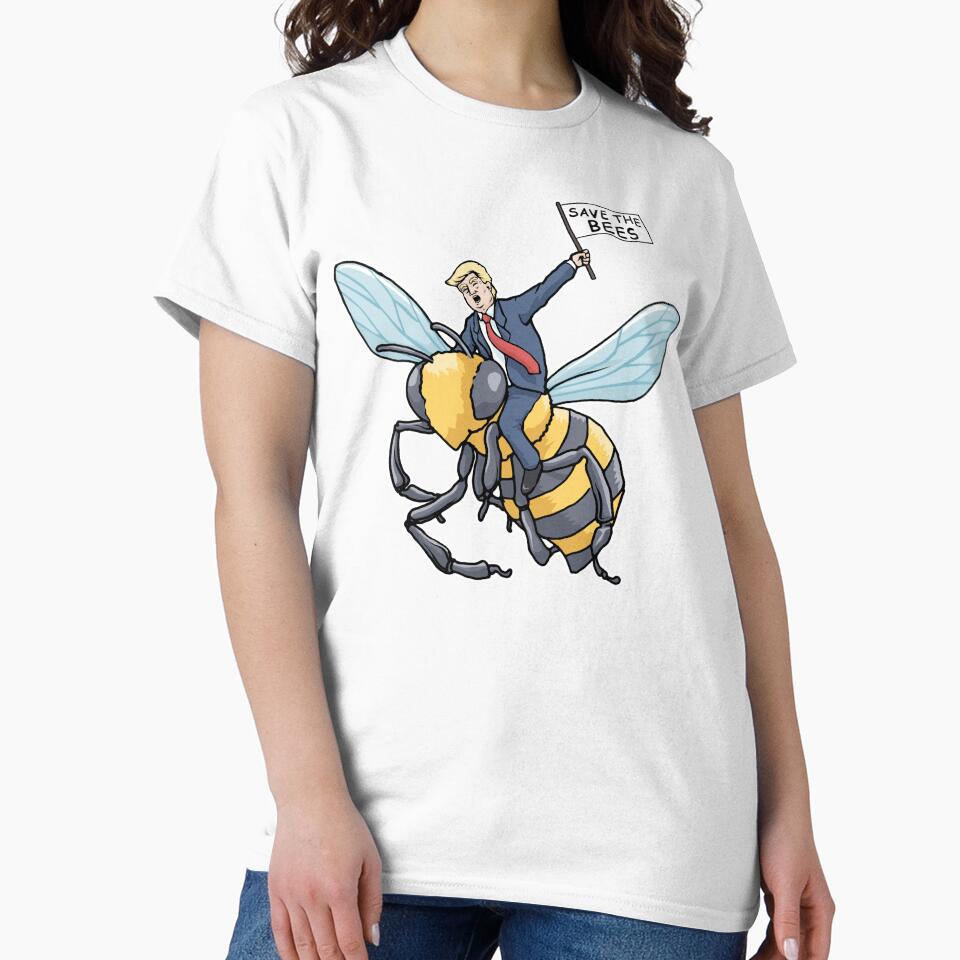 Donald Trump Save The Bees Tshirt Honey Flowers Plant These by DSWShirts