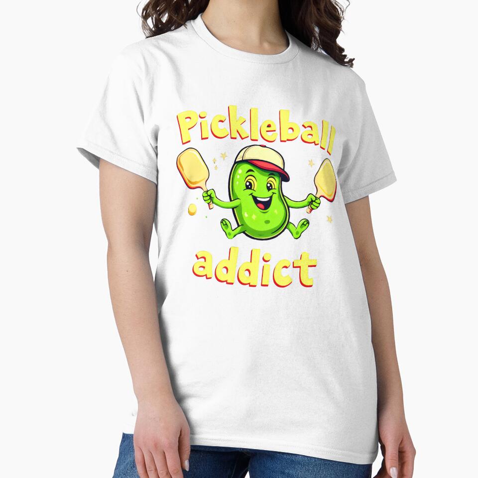 funny Pickle ball addict by VividDripCo