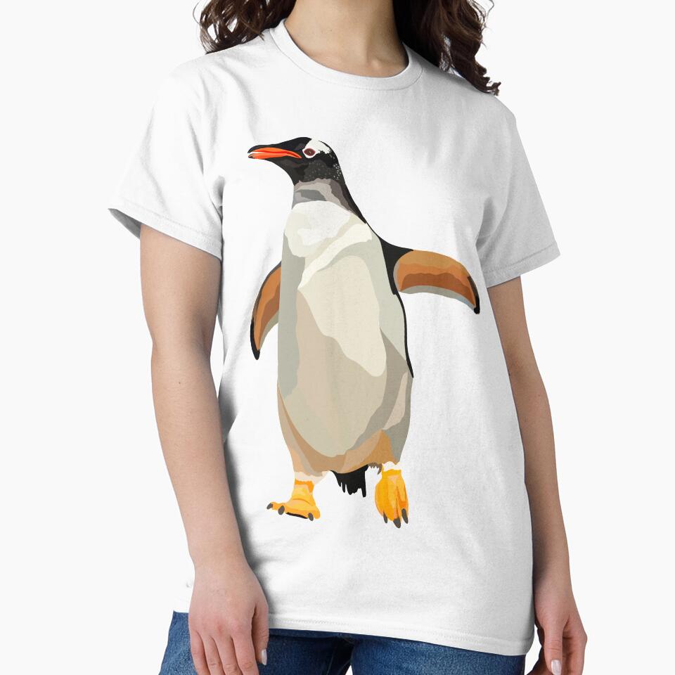 G is for Gentoo Penguin,Gentoo Penguin Artwork – Charming Antarctic Bird Illustration and Marine Wildlife Design by PrettylittlepastelUk