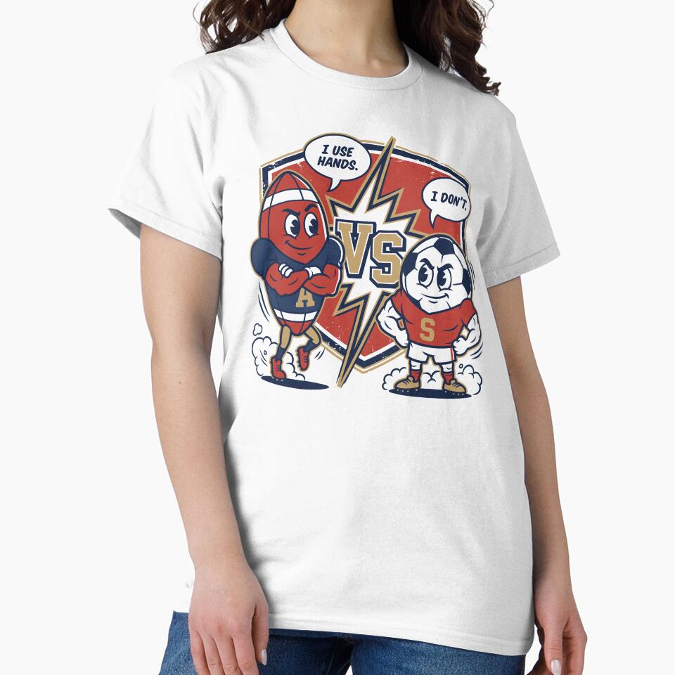 American Football vs Soccer — VS Badge by 1RSN