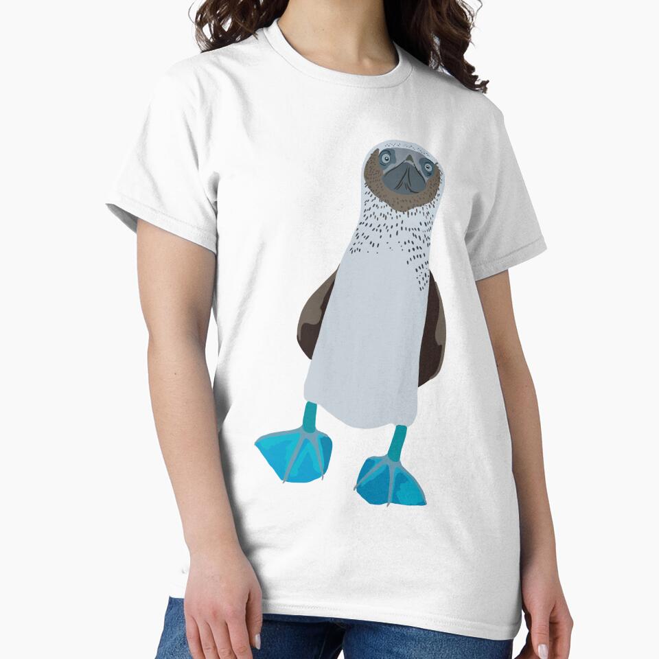 B is for Blue Footed Booby, Blue-Footed Booby Illustration – Iconic Tropical Seabird Artwork by PrettylittlepastelUk