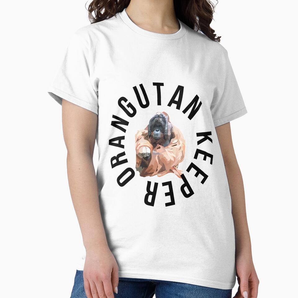 O is for Orangutan Keeper,Orangutan Keeper Design – Dedicated Primate Care and Wildlife Keeper Artwork by PrettylittlepastelUk