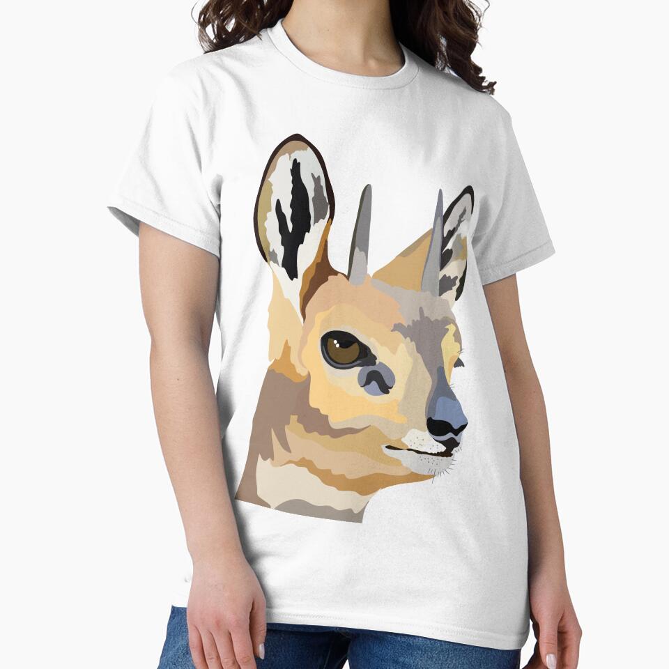 K is for Klipspringer, Klipspringer Illustration – Agile African Antelope Wildlife Art by PrettylittlepastelUk