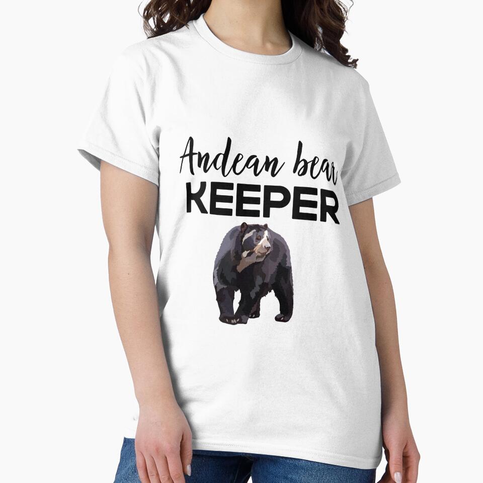 A is for Andean Bear Keeper,Andean Bear Keeper Design – Dedicated Care and Conservation of Andean Spectacled Bears Artwork by PrettylittlepastelUk