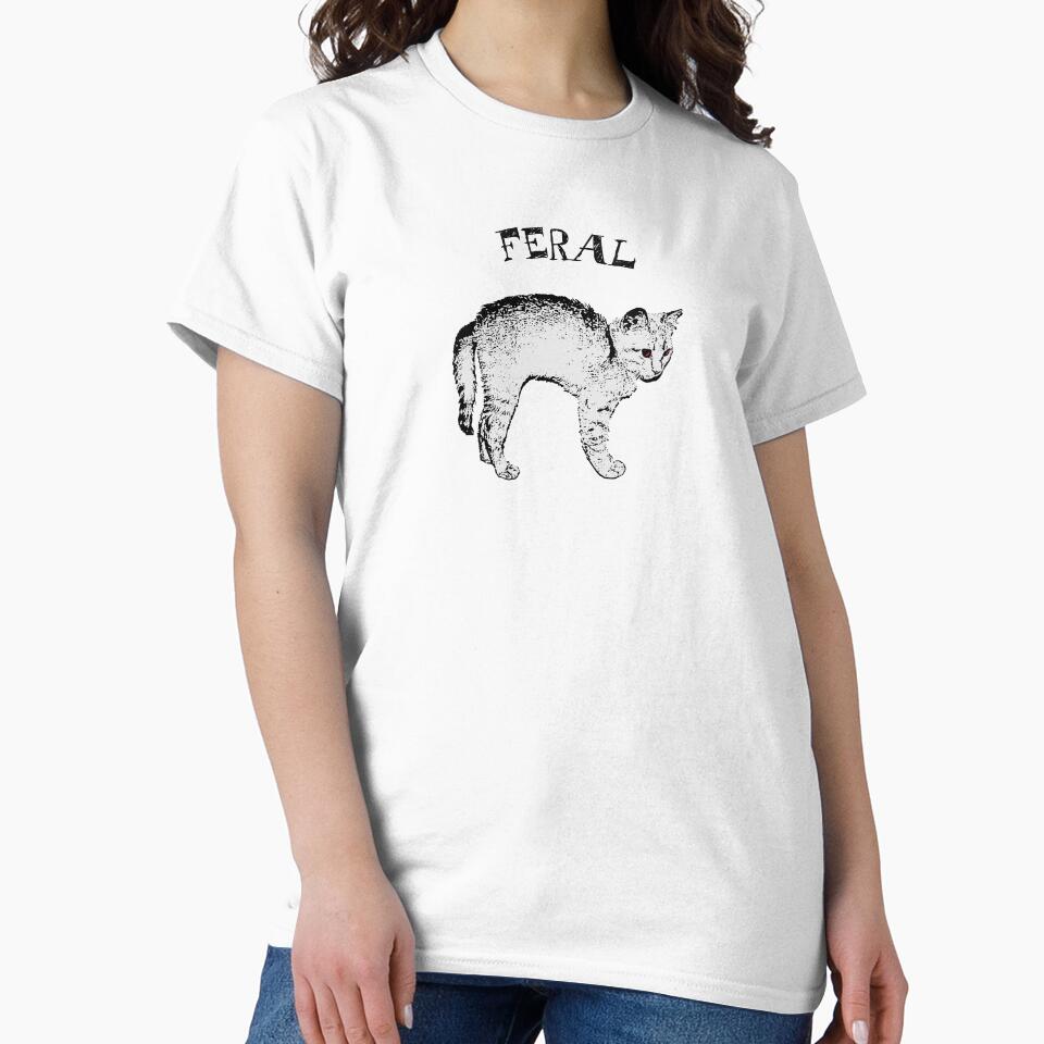 Feral Girl, Feral Feline Cat Lover by petalandarmour