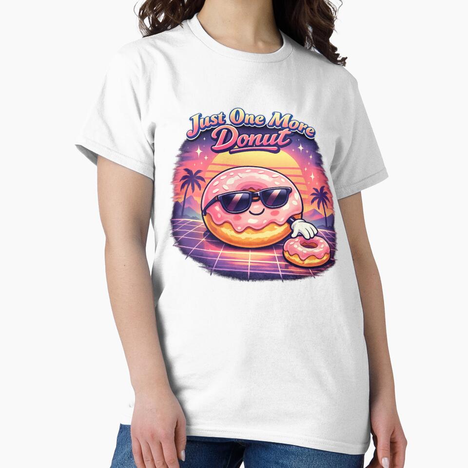 Just One More Donut – Retro Pastel 80s Aesthetic by MartBook