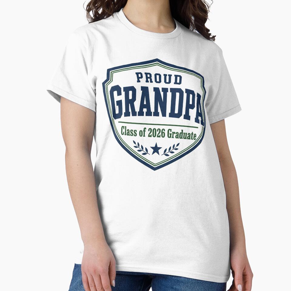 Proud Grandpa Class of 2026 – Varsity Badge by Gabmod14