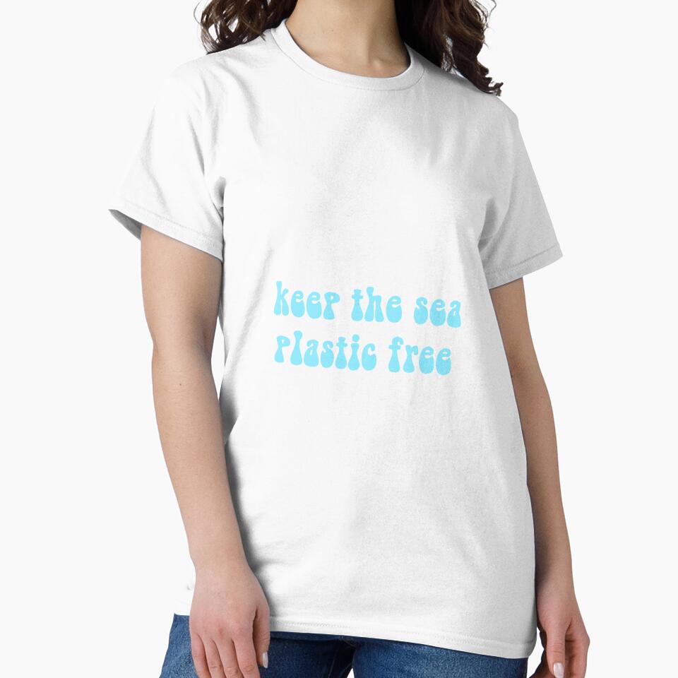 Keep the sea plastic free - blue by Rae P