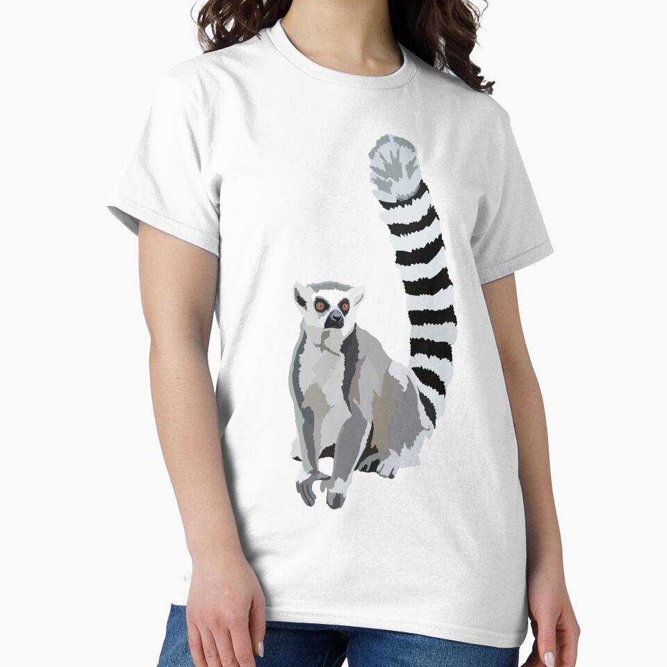 R is for Ring-tailed LemurRing-tailed Lemur Illustration – Iconic Primate Art for Wildlife and Nature Lovers by PrettylittlepastelUk