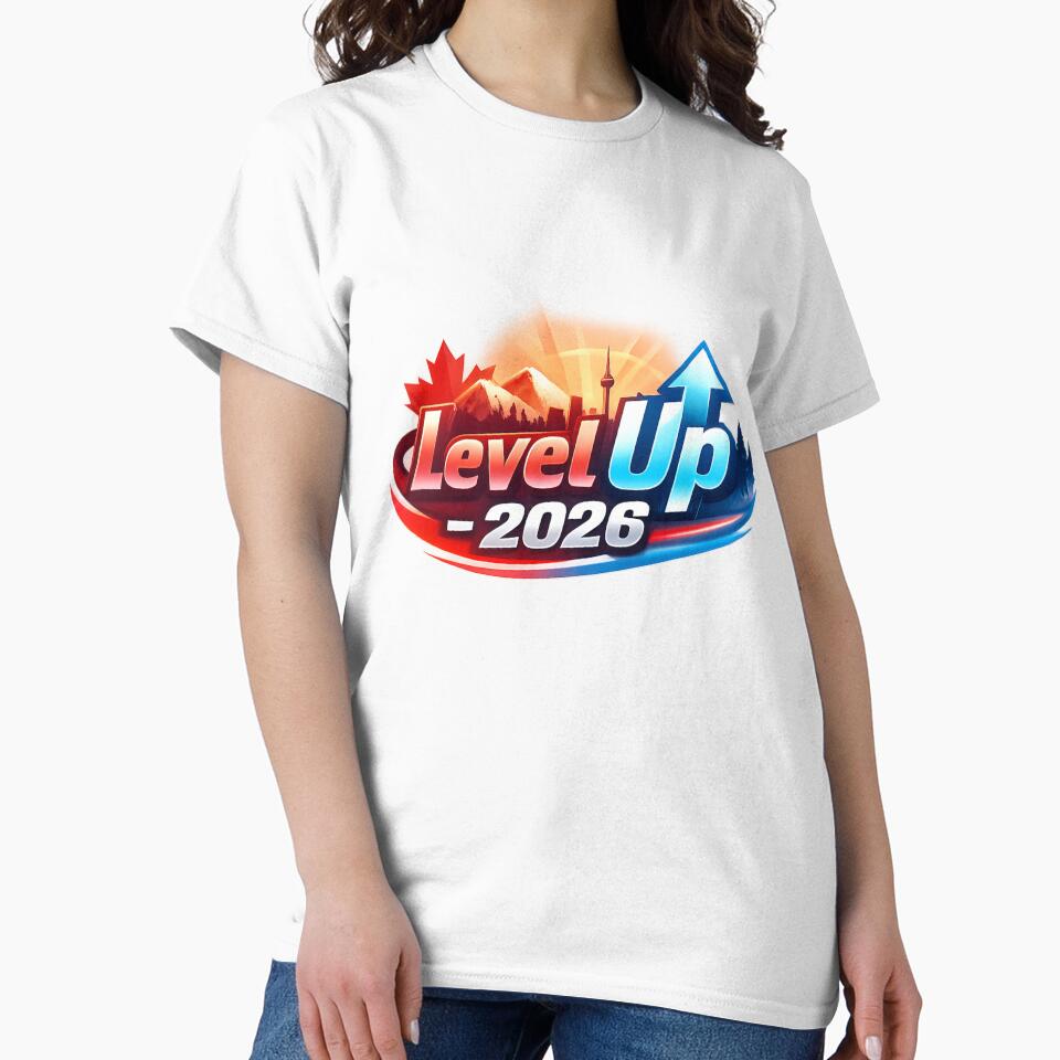 Level Up 2026 – New Year's Motivation T-shirt Canada | Goals, Success & Fresh Start by mocci10