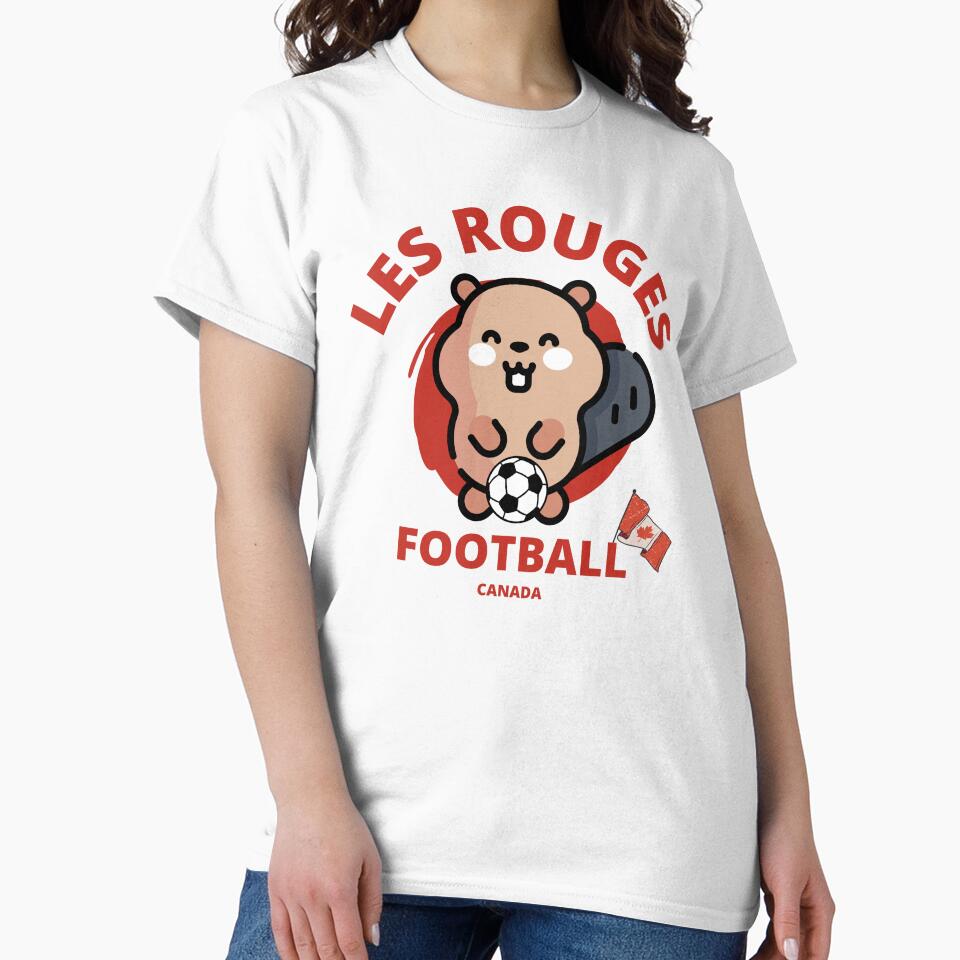Les Rouges-Canada Team Jersey-Retro Style-Kids Soccer-2022 Qatar-CANMNT-CANWNT by SighFly52