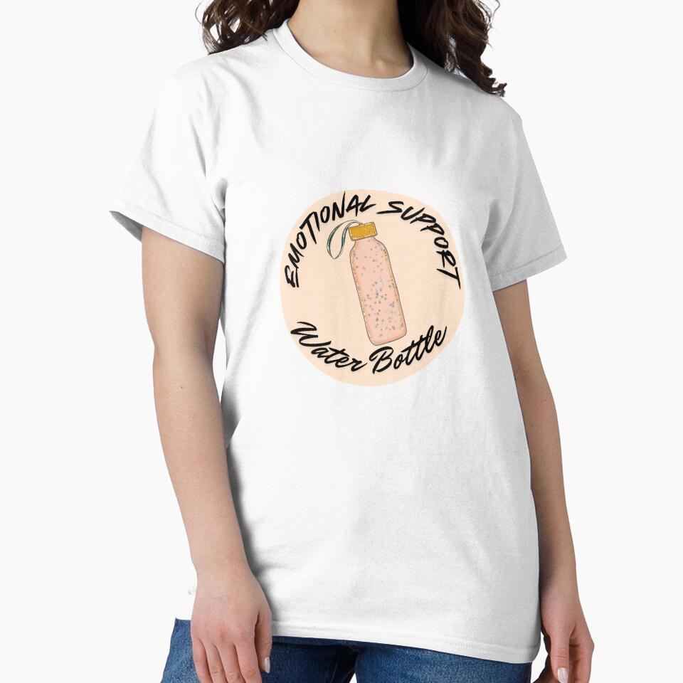Emotional support water bottle, peach by Evelyn Designs