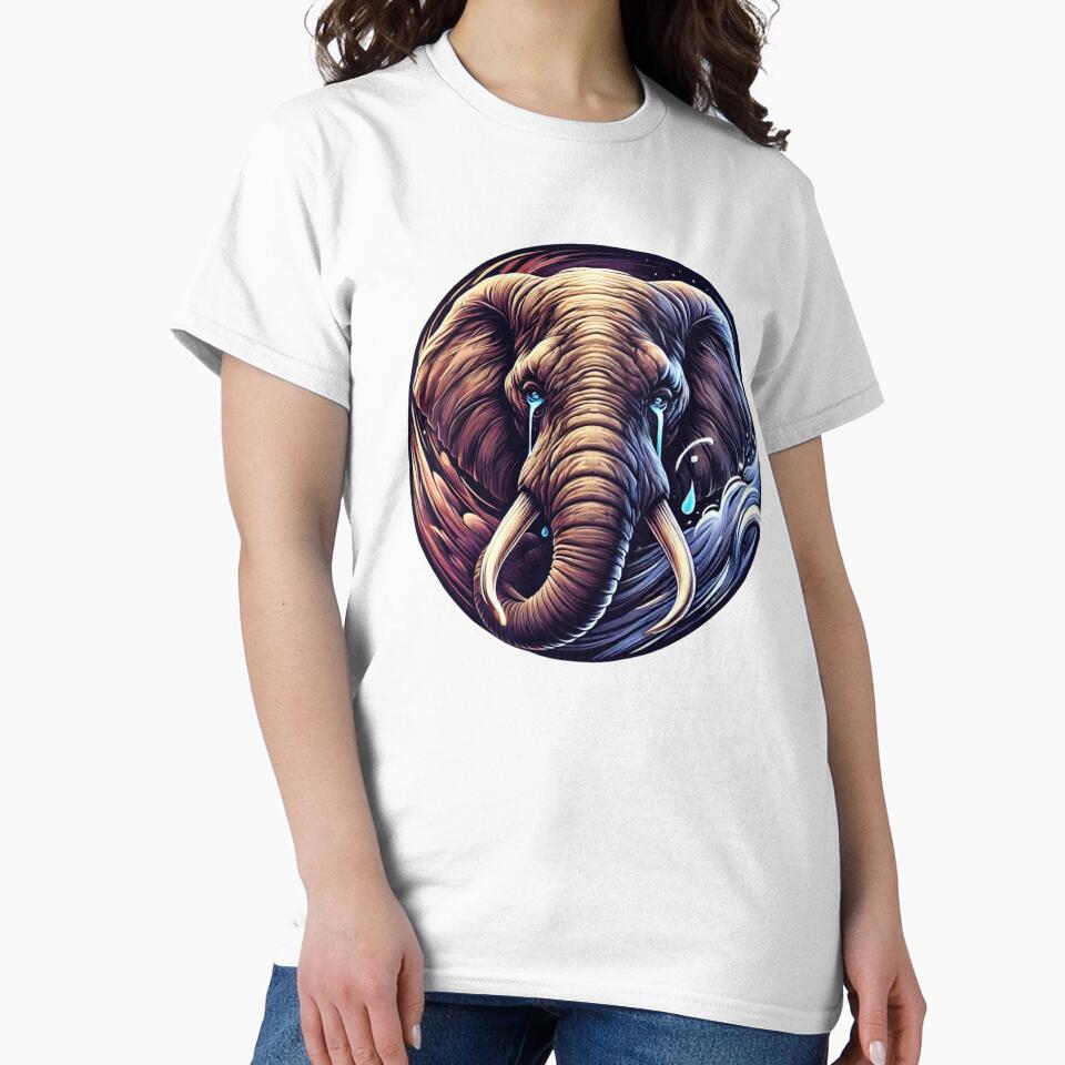 Crying Elephant - Emotional Wildlife Art by Nauert's