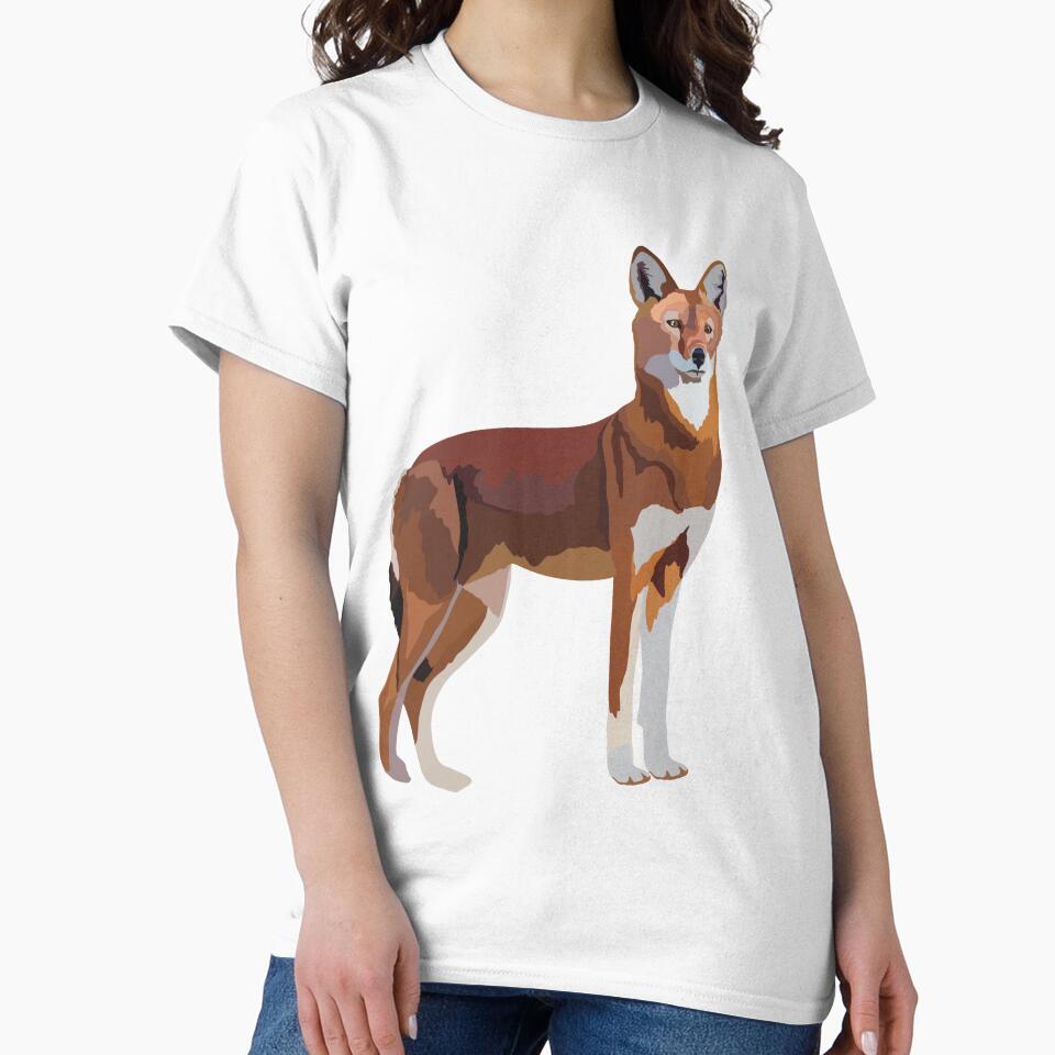 E is for Ethiopian Wolf,Ethiopian Wolf Illustration – Rare and Majestic African Canine Artwork by PrettylittlepastelUk