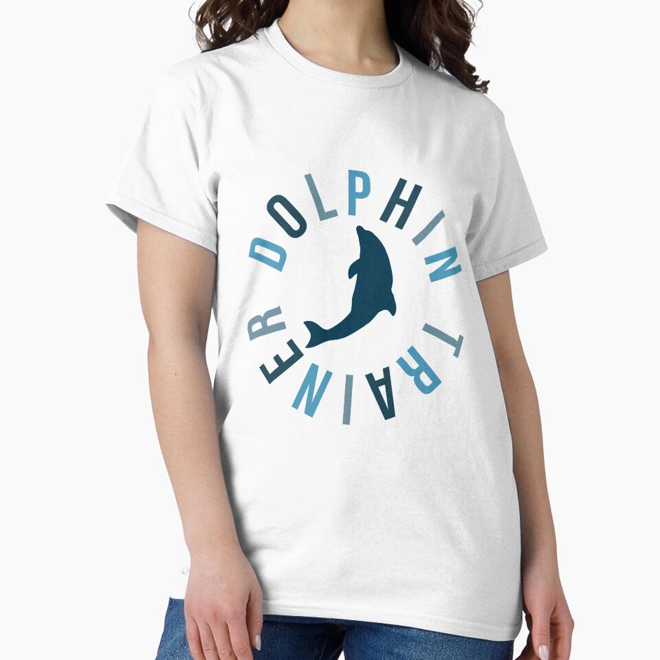 D is for Dolphin Trainer ,Dolphin Trainer Design – Dedicated Marine Mammal Care and Training Artwork by PrettylittlepastelUk