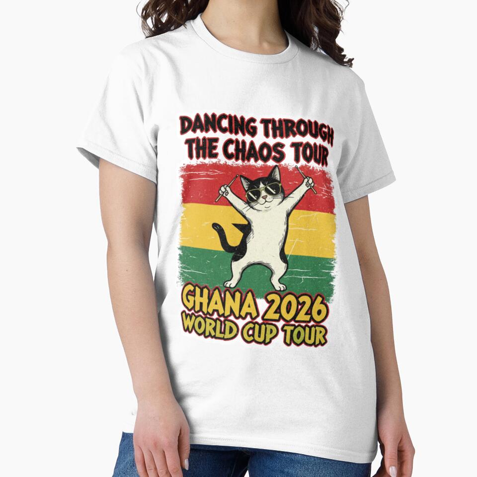 Dancing Through the Chaos Tour — Ghana World Cup Rock Shirt by catastrocat