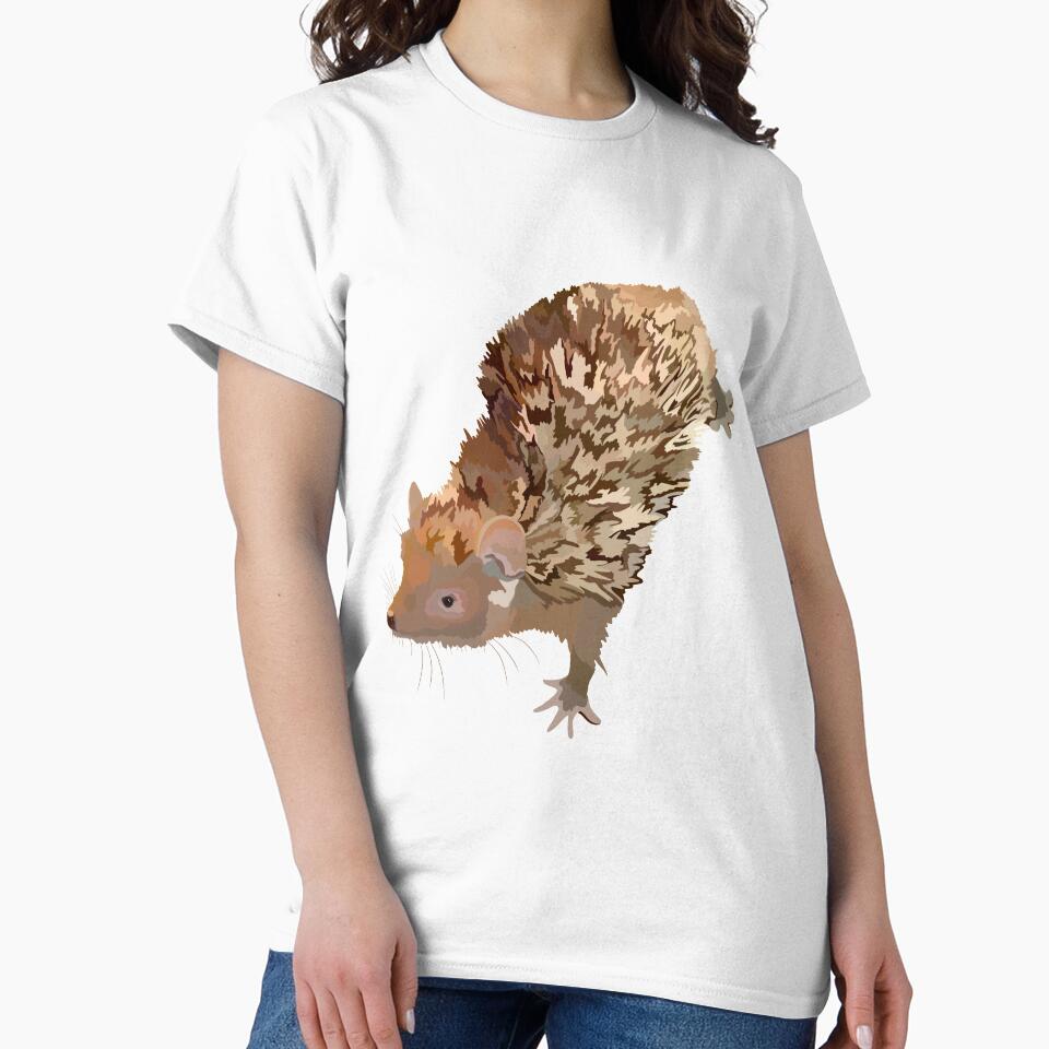 L is for Lesser Tenrec,Lesser Tenrec Artwork – Unique Small Mammal Illustration and Madagascar Wildlife Design by PrettylittlepastelUk