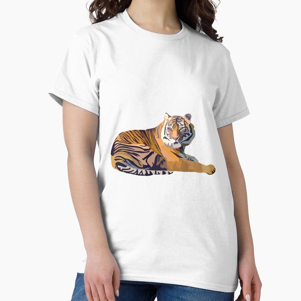 S is for Sumatran Tiger,Sumatran Tiger Illustration – Wildlife Art for Conservation and Animal Lovers by PrettylittlepastelUk