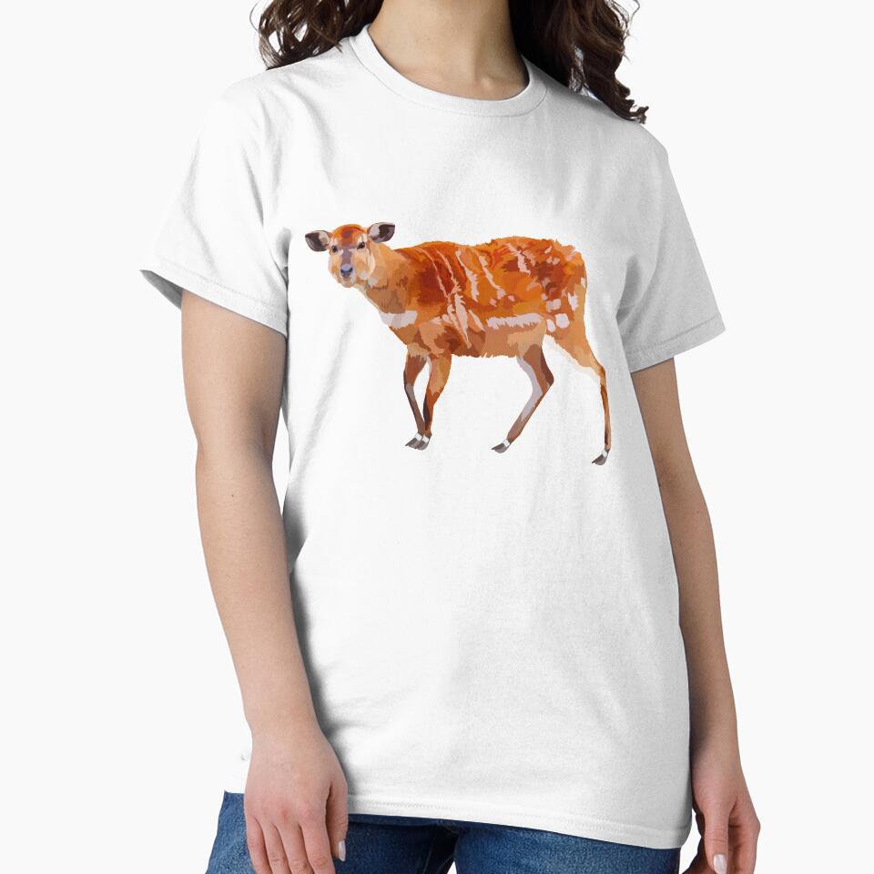 S is for Sitatunga,Sitatunga Artwork – Wetland Antelope Illustration and African Wildlife Design by PrettylittlepastelUk