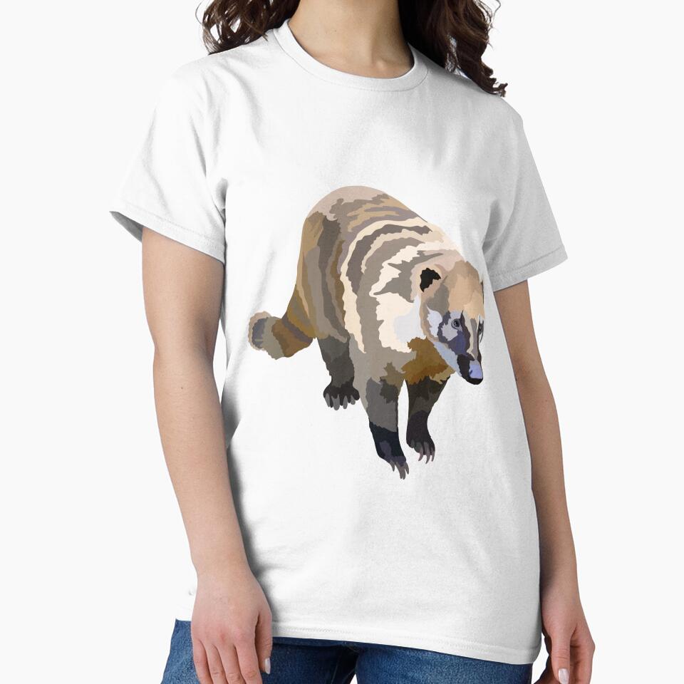 C is for Coati, Coati Illustration – Playful South American Mammal Wildlife Art by PrettylittlepastelUk