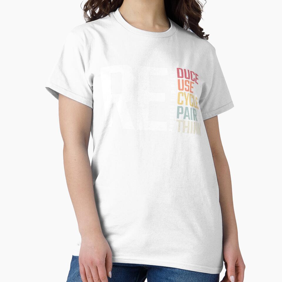 Reduce Reuse Recycle Rethink Repair Earth Day Environmental by lanynx design