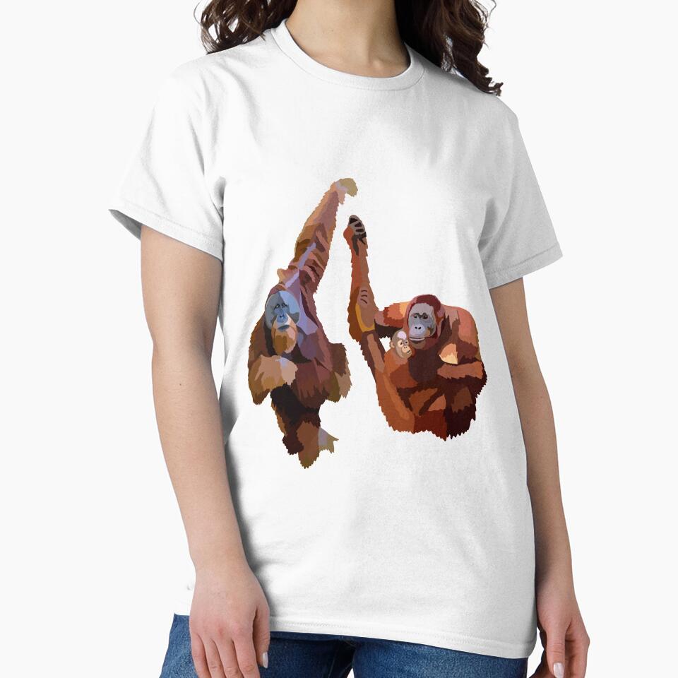 O is for Orangutan,Orangutan Illustration – Primate Art for Wildlife and Conservation Lovers by PrettylittlepastelUk