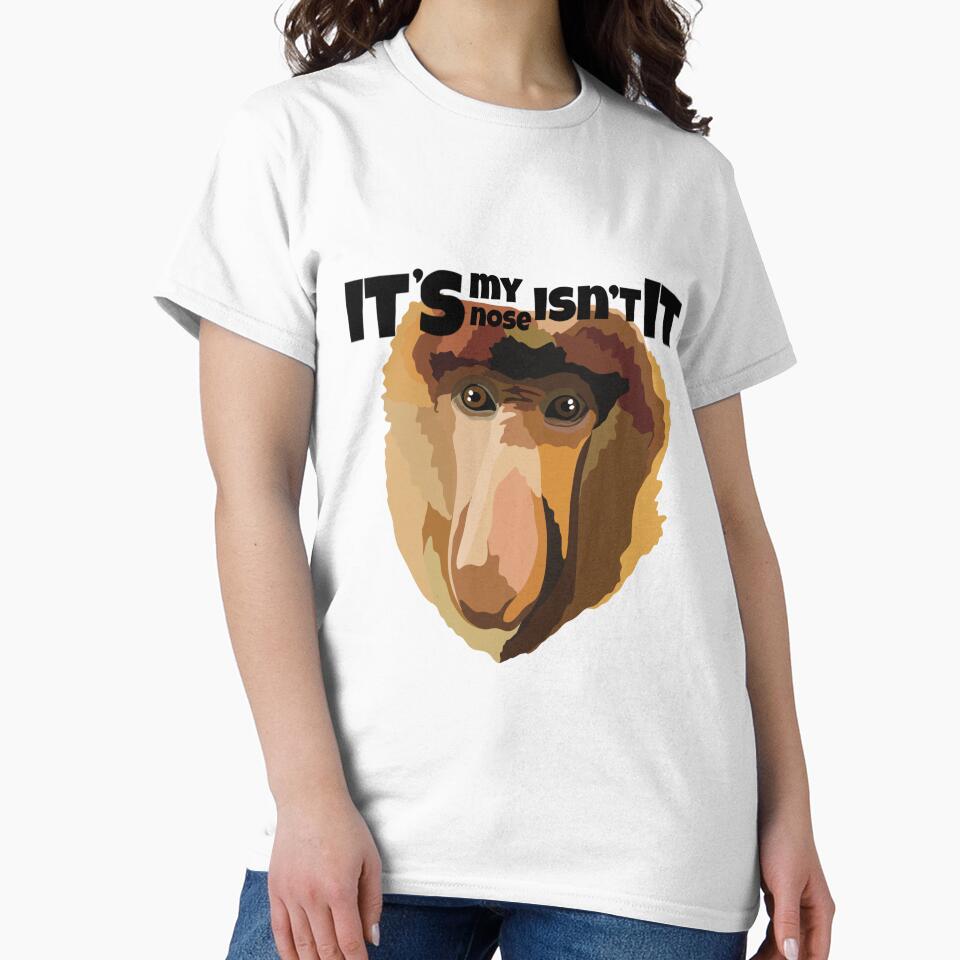 P is for Proboscis Monkey, Proboscis Monkey Illustration – Unique Borneo Primate Wildlife Art by PrettylittlepastelUk