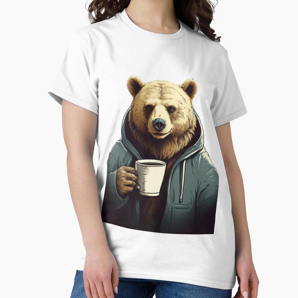 Bear drinking coffee by Art-Design-EM