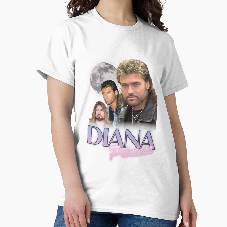 Princess Diana Billy Ray Cyrus Retro Meme Shirt by TeeMoment
