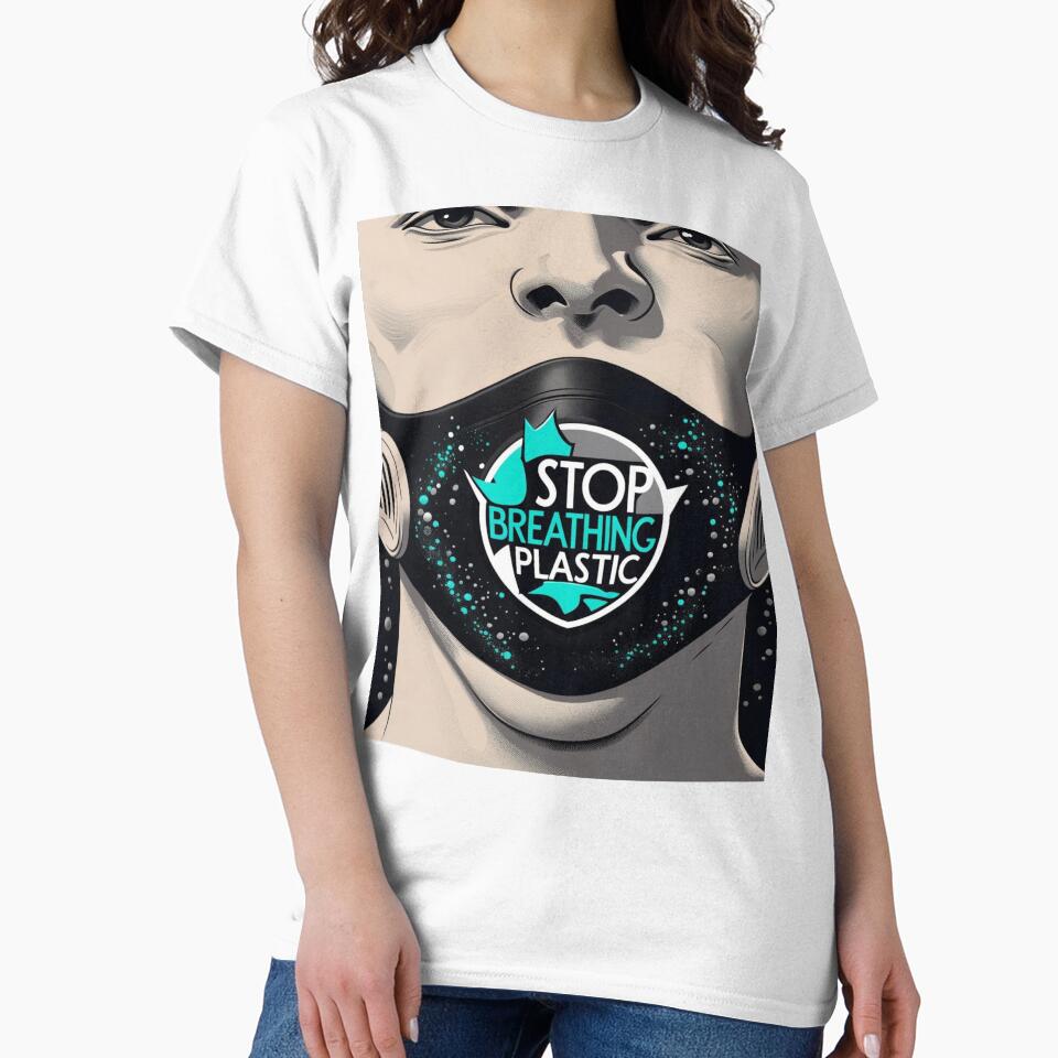 Stop Breathing Plastic – Anti-Pollution & Eco Awareness Shirt by Mythic Tide