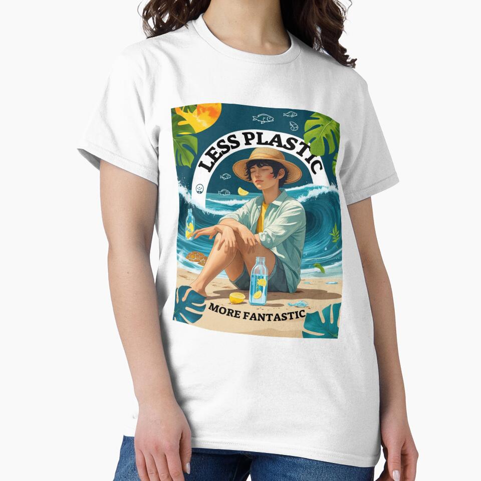 Plastic Free T-Shirt – Eco Activist Tee for Ocean Lovers by Mythic Tide