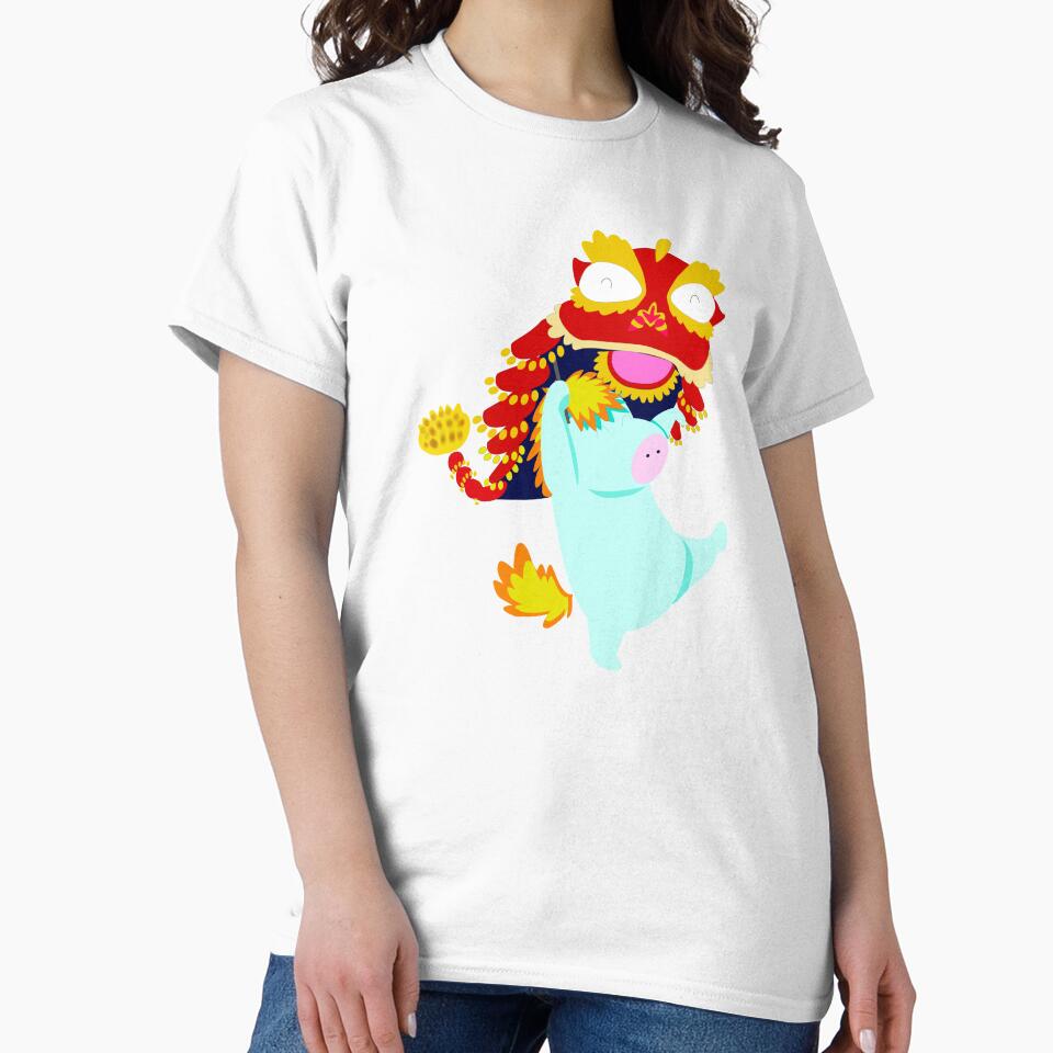 Year Of The Horse 2026 with cute horse mascot and lion dance suit by Mimick-deco