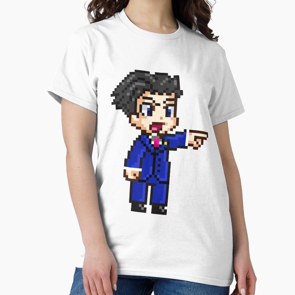 Phoenix Wright Pixel Sprite by pixelcadia