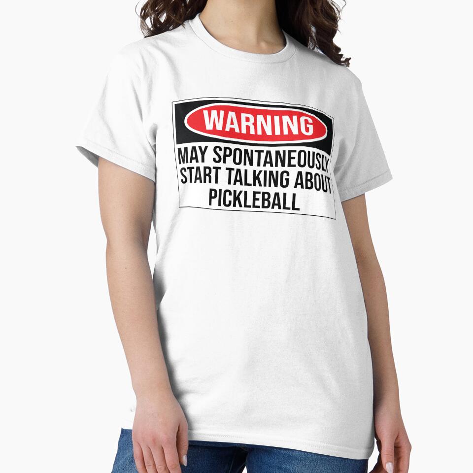 Funny pickleball sayings Pickleball warning sign by jojosign