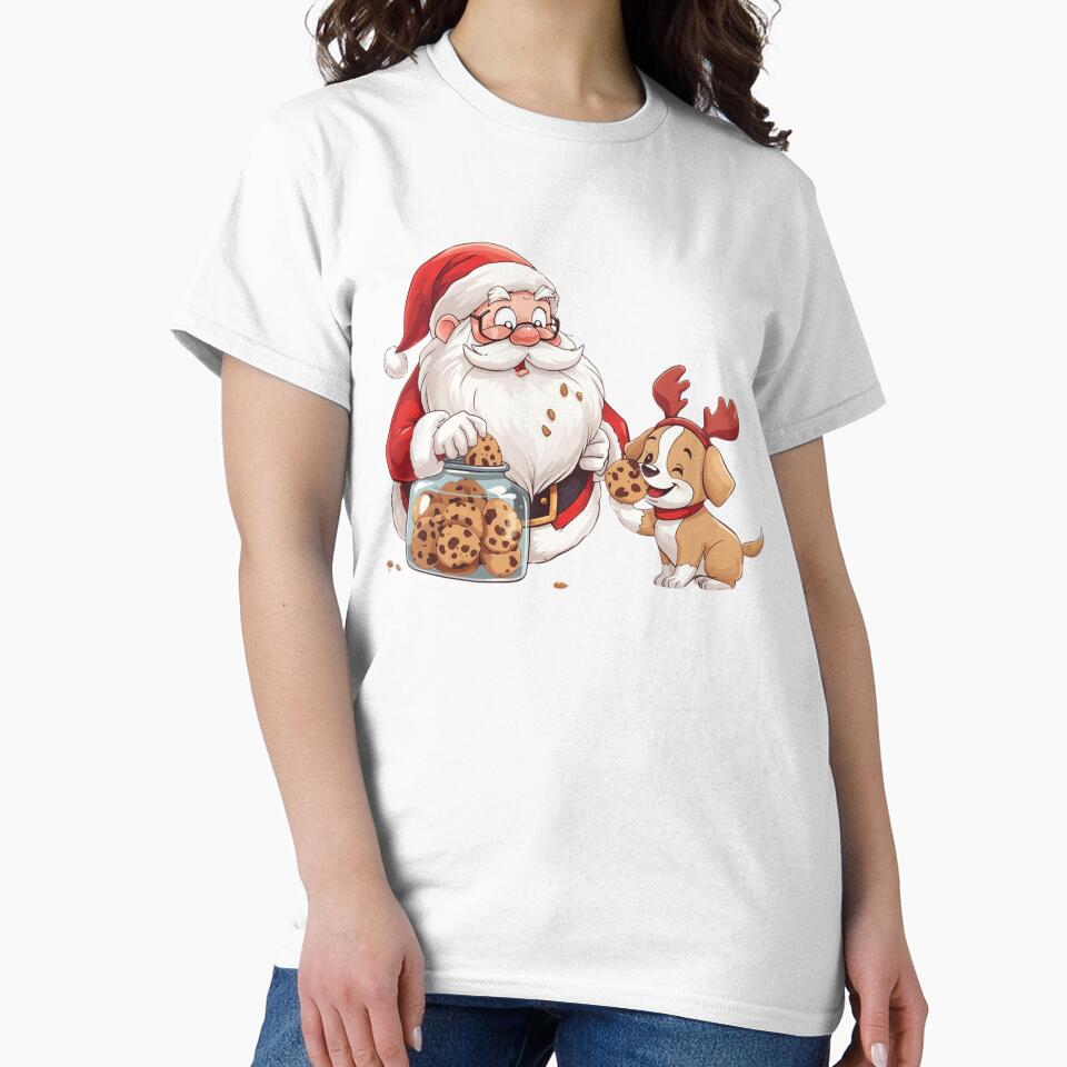 Caught Red Handed Santa Cookie Thief by sa-prints