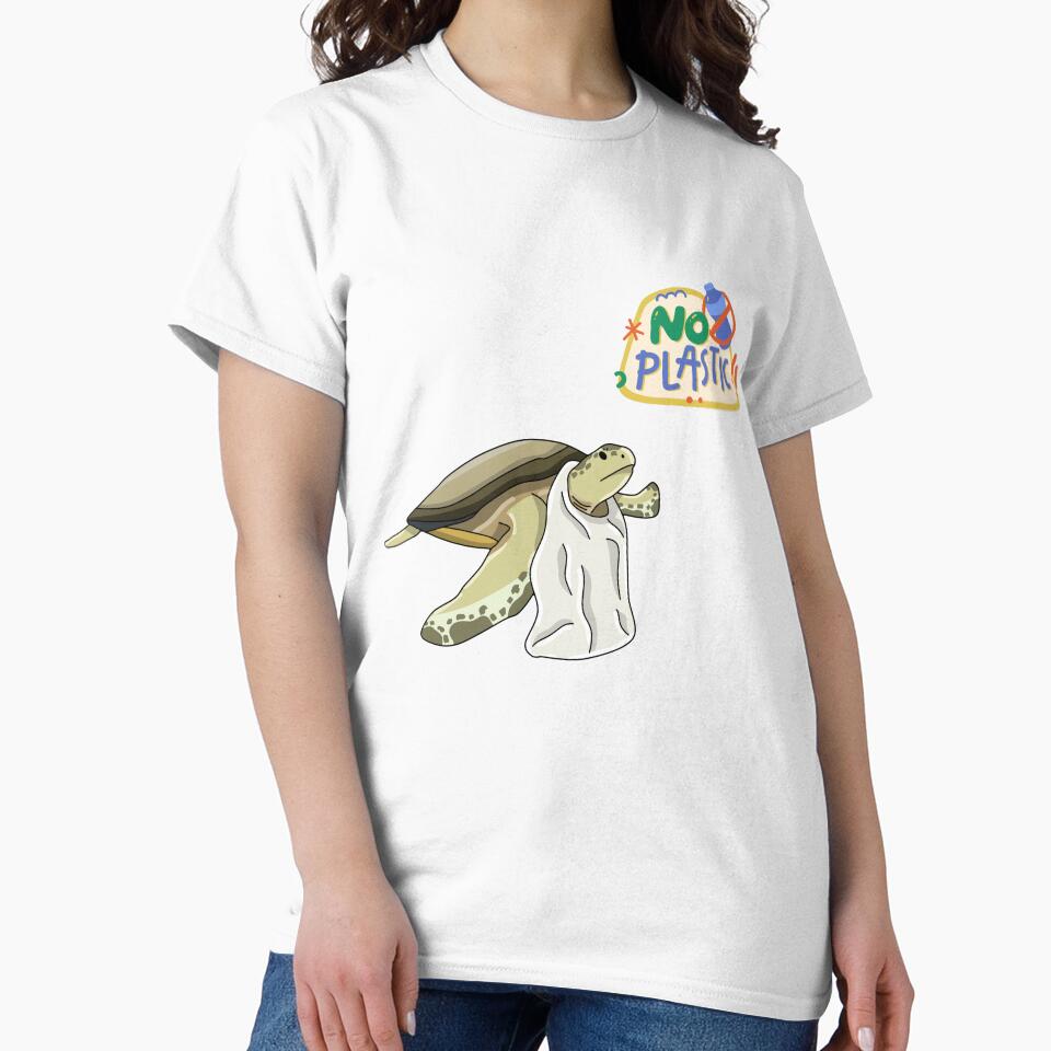 Sea Turtle vs. Plastic Bag - Save Our Oceans Illustration by SlientOrbit
