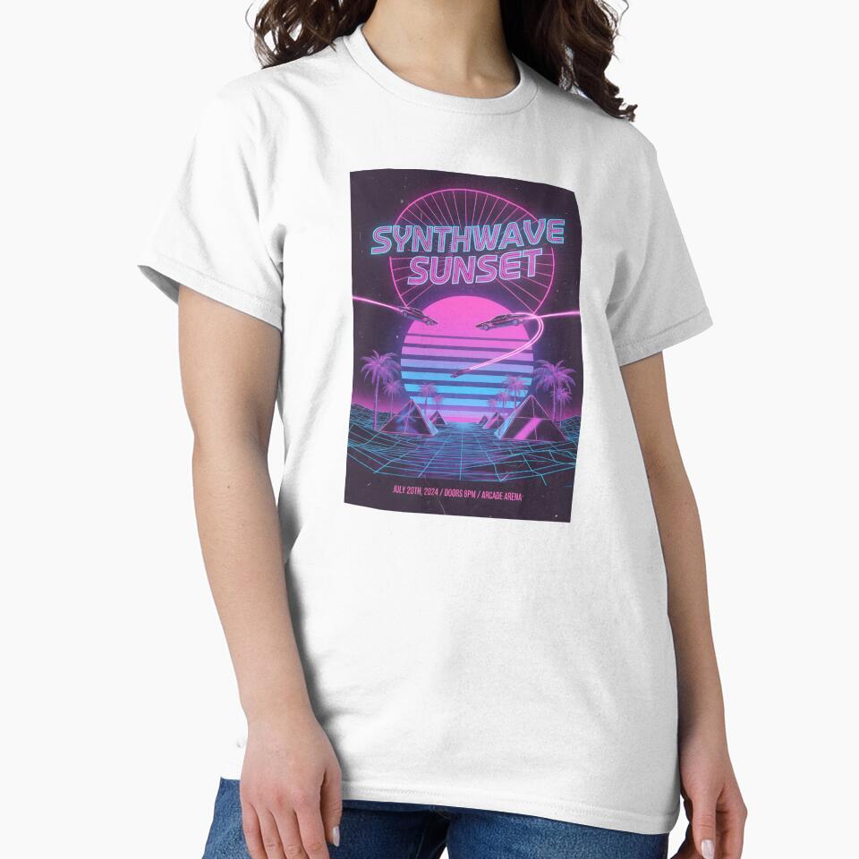 Synthwave Sunset Neon Night by dreephic22