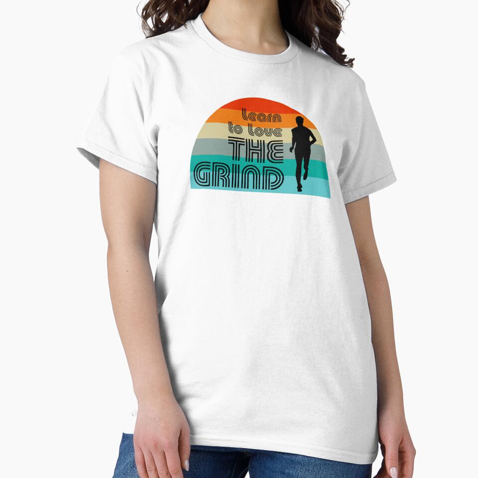 Learn To Love The Grind Running Retro by Esskay Designs