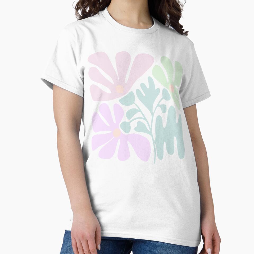 Danish Pastel, Abstract Art Flowers, Matisse, Aesthetic by Inspired Life Creative